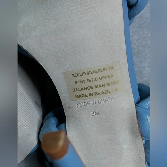 Steve Madden Light Blue Braided Heels Size 8 - Picture 4 of 9